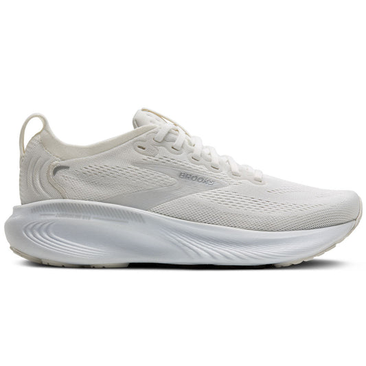 Women's Brooks Adrenaline GTS 25, White/White/Silver, 9 B Medium