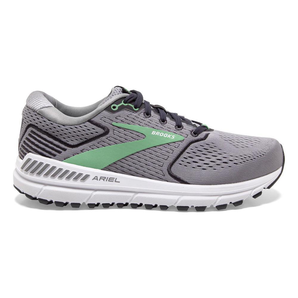 Women's Brooks Ariel '20, Alloy/Blackened Pearl/Green, 10.5 B Medium