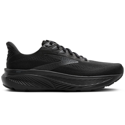 Women's Brooks Ghost 17, Black/Black/Ebony, 11 2E Extra Wide