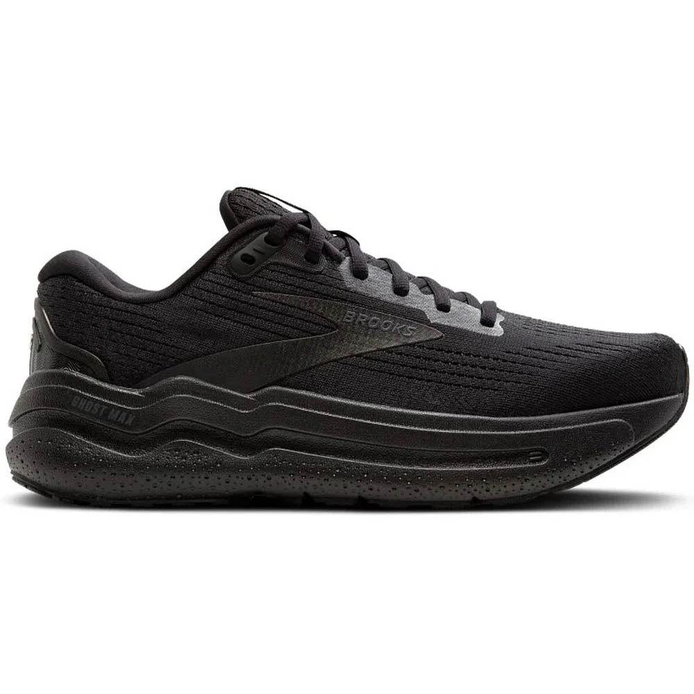 Womens Brooks Ghost Max 2, Black/Black/Ebony, 7 B Medium