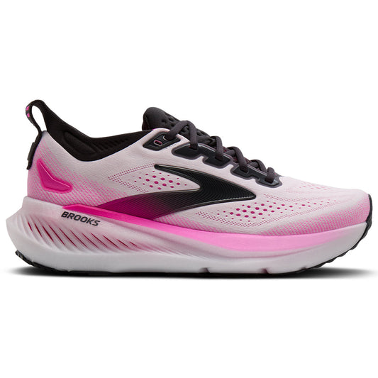 Women's Brooks Glycerin 23, White/Phantom/Cyber Pink, 10.5 B Medium
