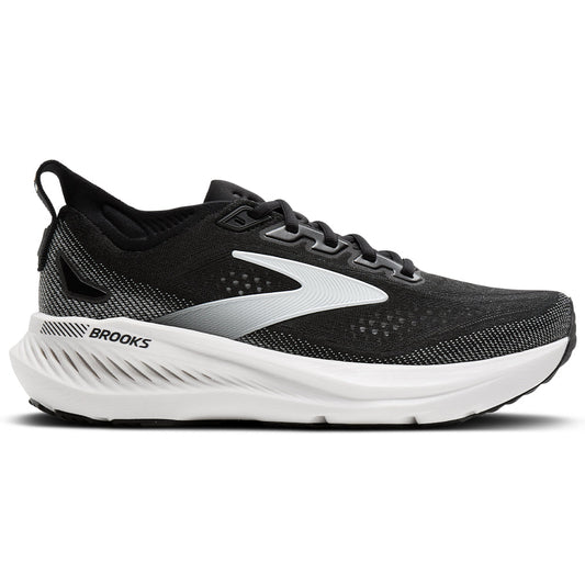 Women's Brooks Glycerin GTS 23, Black/Grey/White, 6.5 D Wide