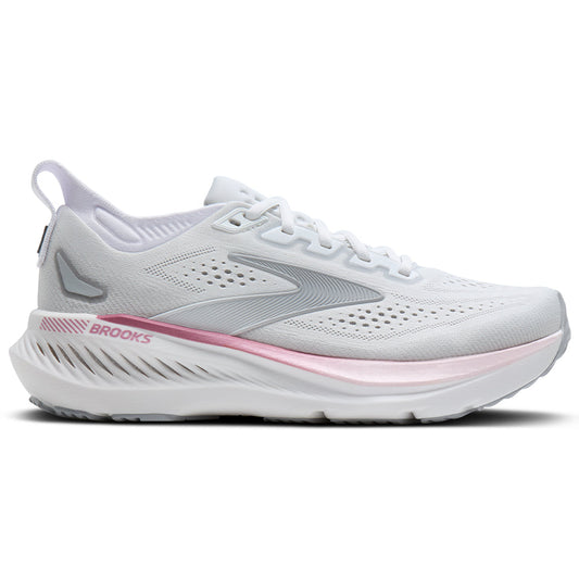 Women's Brooks Glycerin GTS 23, White/Harbor Mist/Metallic, 9.5 B Medium