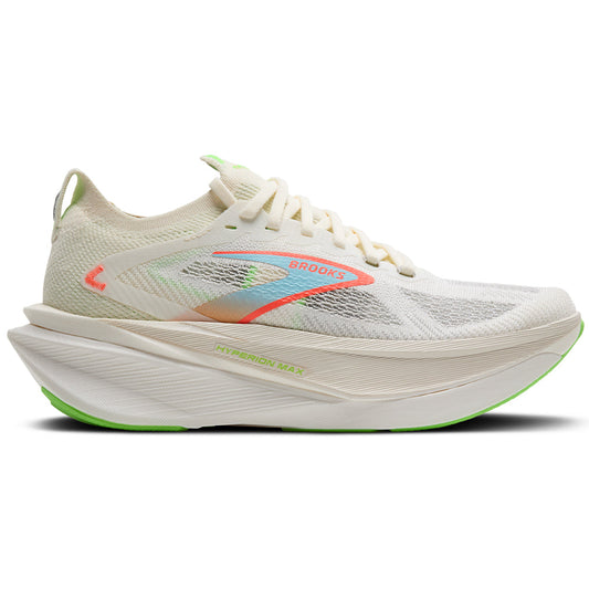 Women's Brooks Hyperion Max 3, Coconut/Green Gecko/Pink Clay, 6 B Medium