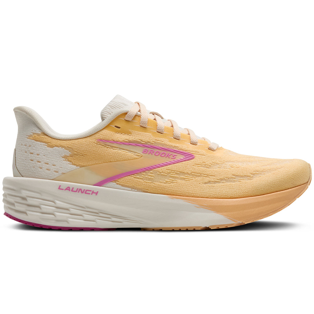 Women's Brooks Launch 11, Sherbert/Coconut/Pink, 6 B Medium