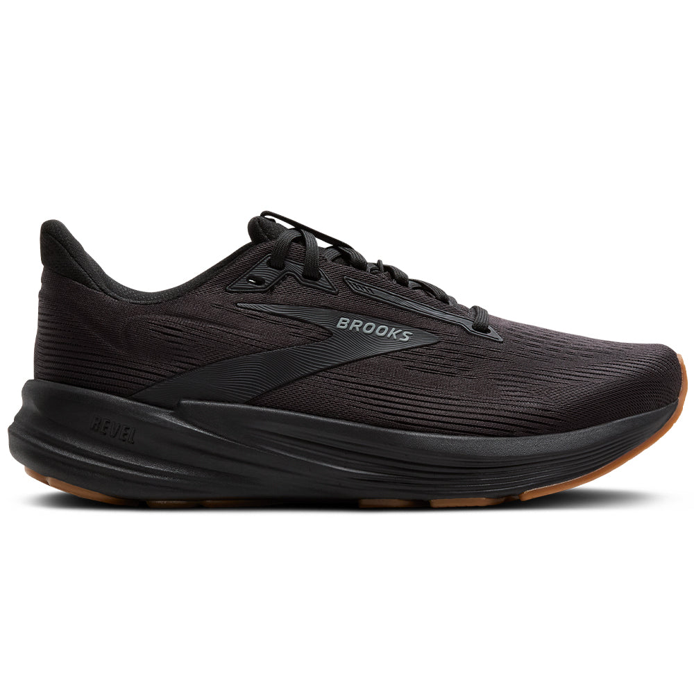 Women's Brooks Revel 8, Black/Black, 6.5 B Medium