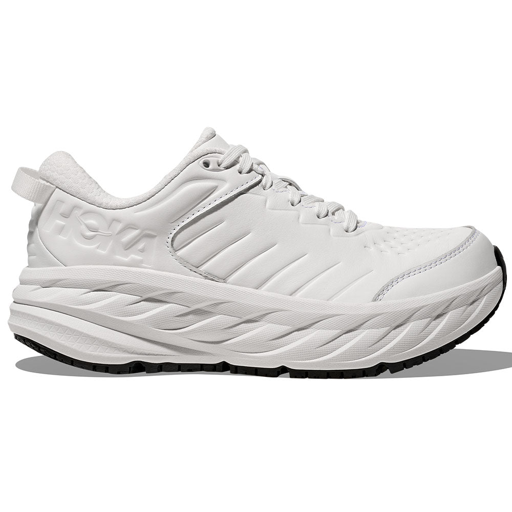 Women's Hoka Bondi SR, Frost/Frost, 8 D Wide