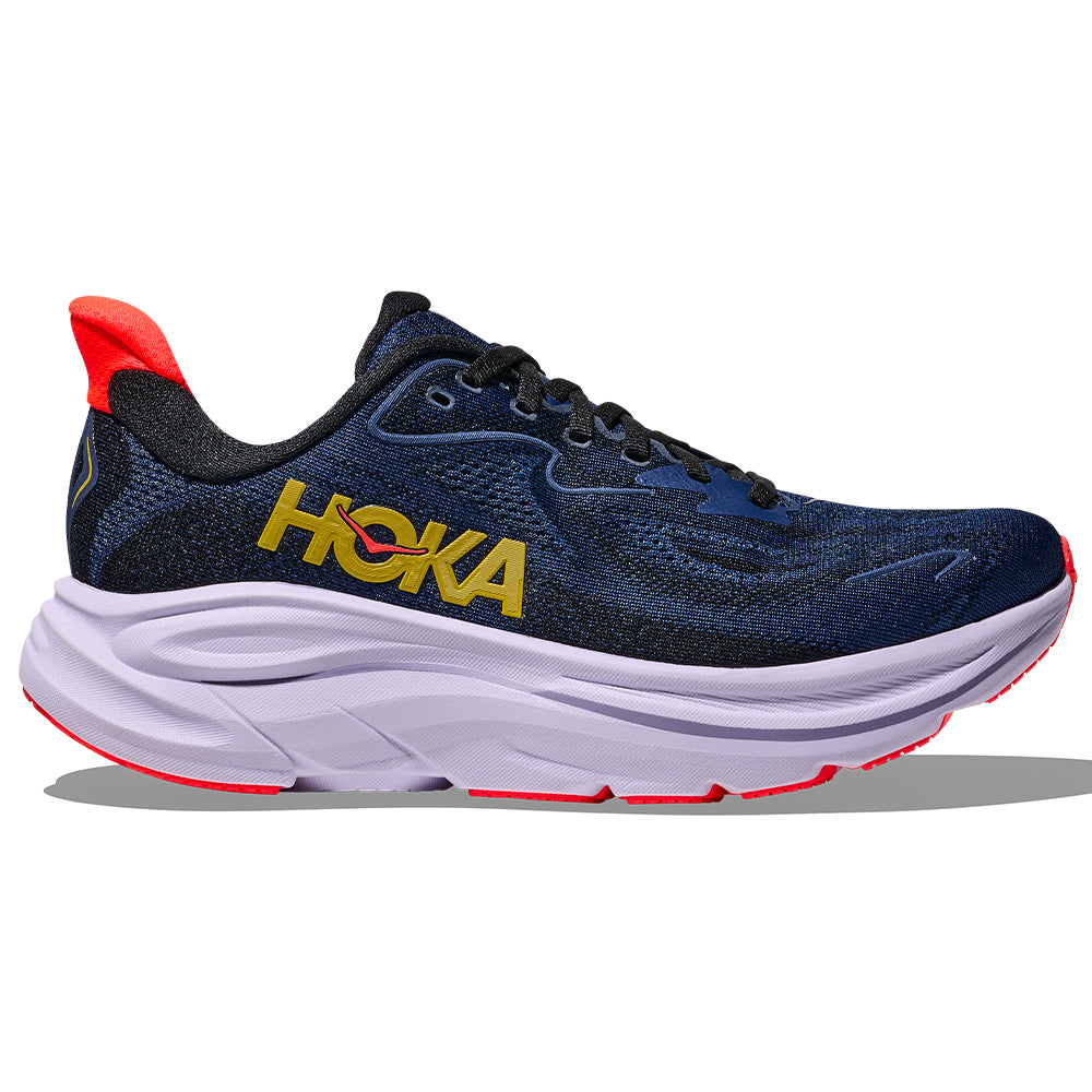 Women's Hoka Clifton 10, Midnight Blue/Starlight Glow, 7.5 B Medium