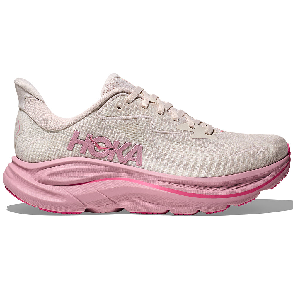 Women's Hoka Clifton 10, Rose Cream/Dried Rose, 10.5 D Wide