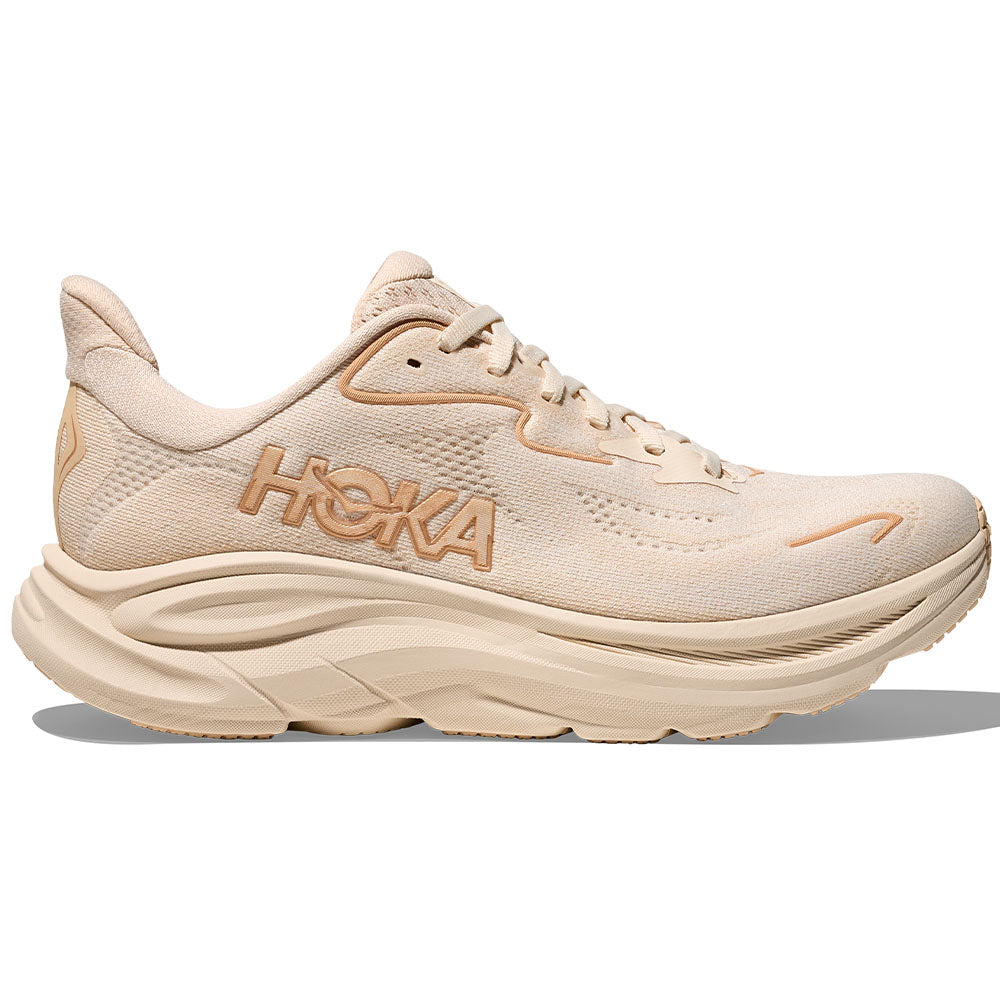 Women's Hoka Clifton 10, Vanilla/Birch, 8 B Medium