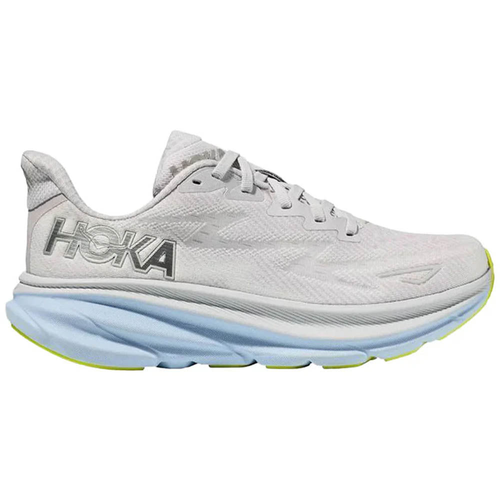Womens Hoka Clifton 9, Nimbus Cloud/Ice Water, 12 D Wide