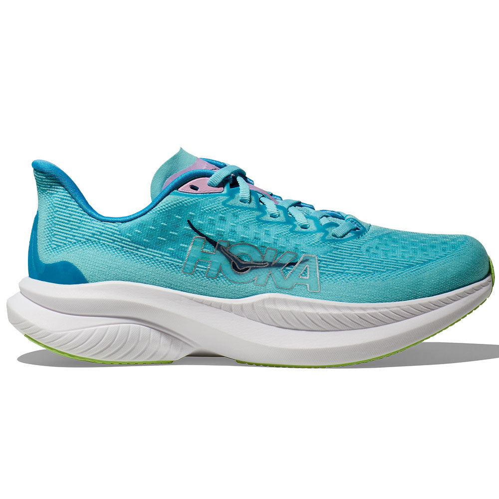 Women's Hoka Mach 6, Cloudless/Waterpark, 8 B Medium