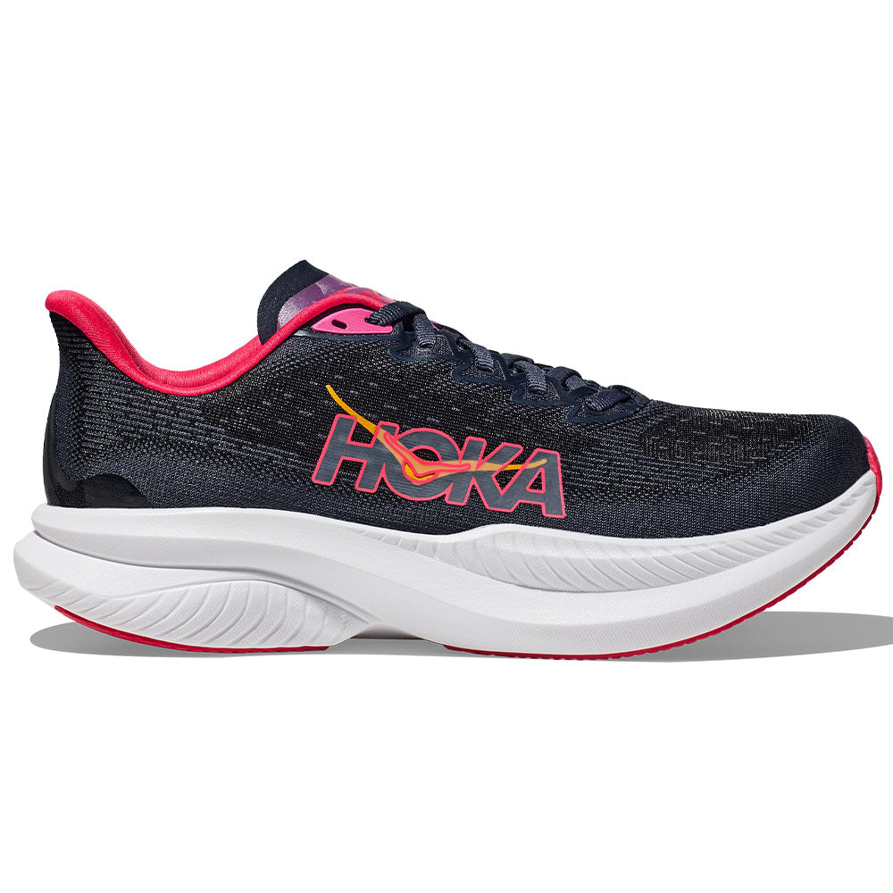 Women's Hoka Mach 6, Varsity Navy/Nautical Dusk, 7.5 B Medium