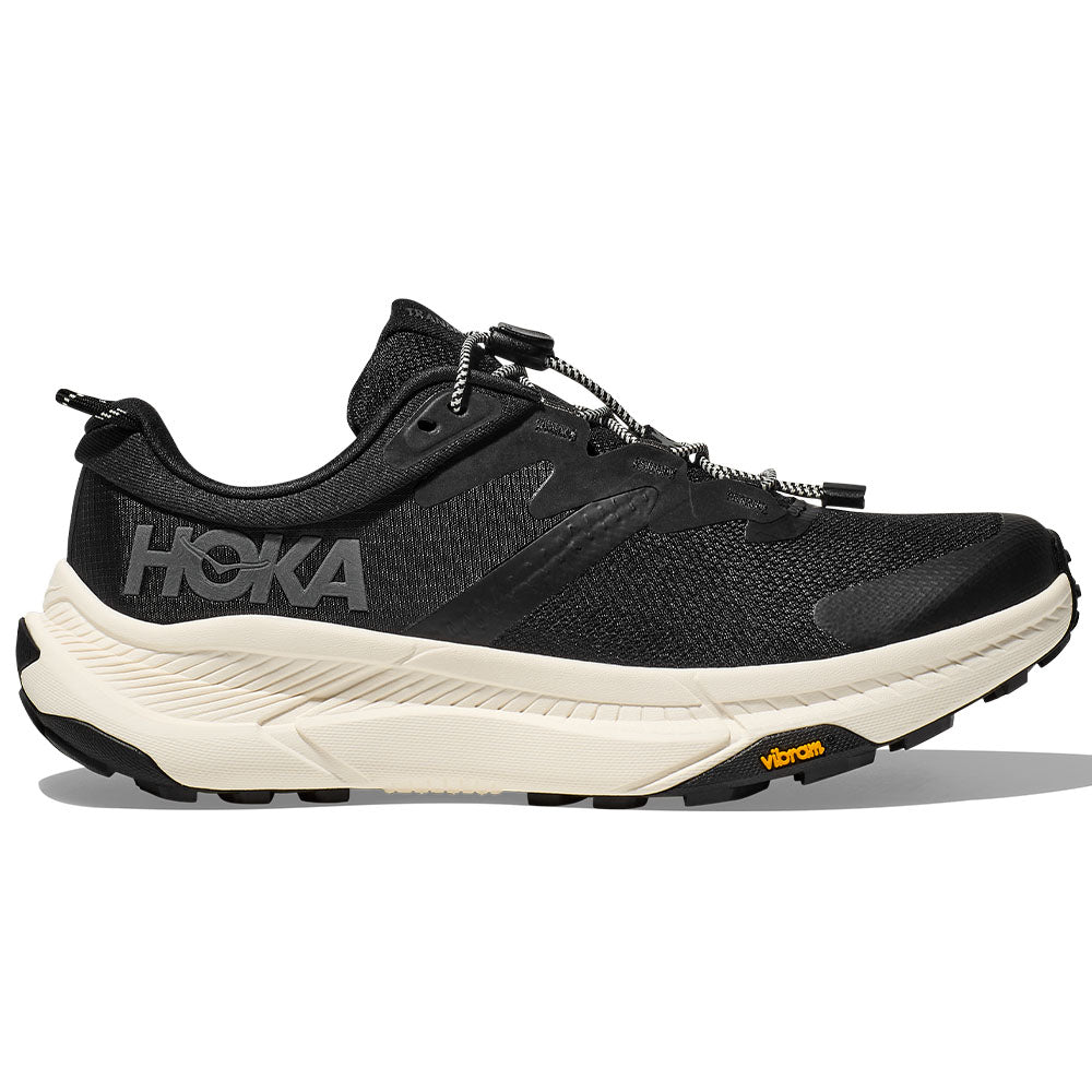 Women's Hoka Transport, Black/Alabaster, 10.5 D Wide