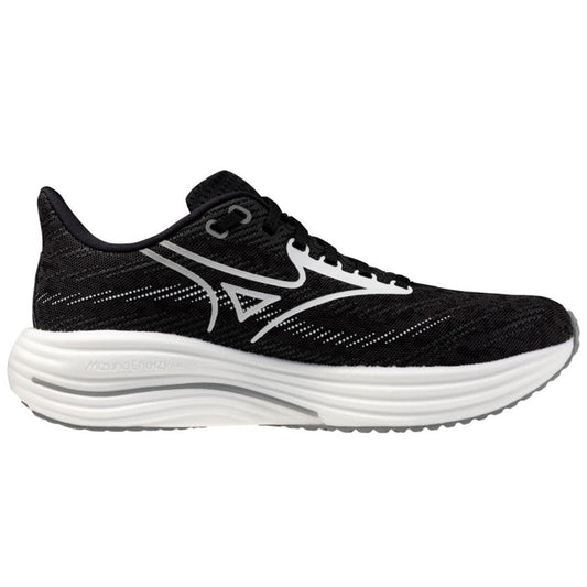 Women's Mizuno Wave Rider 29, Black Sand/White, 8 D Wide