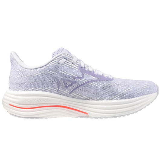 Women's Mizuno Wave Rider 29, White/Icelandic Blue, 10.5 B Medium