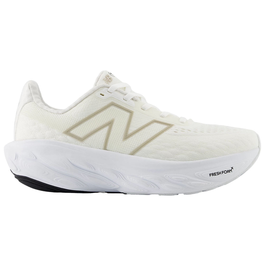Women's New Balance Fresh Foam X 1080v14, White/Light Gold Metallic, 11.5 D Wide