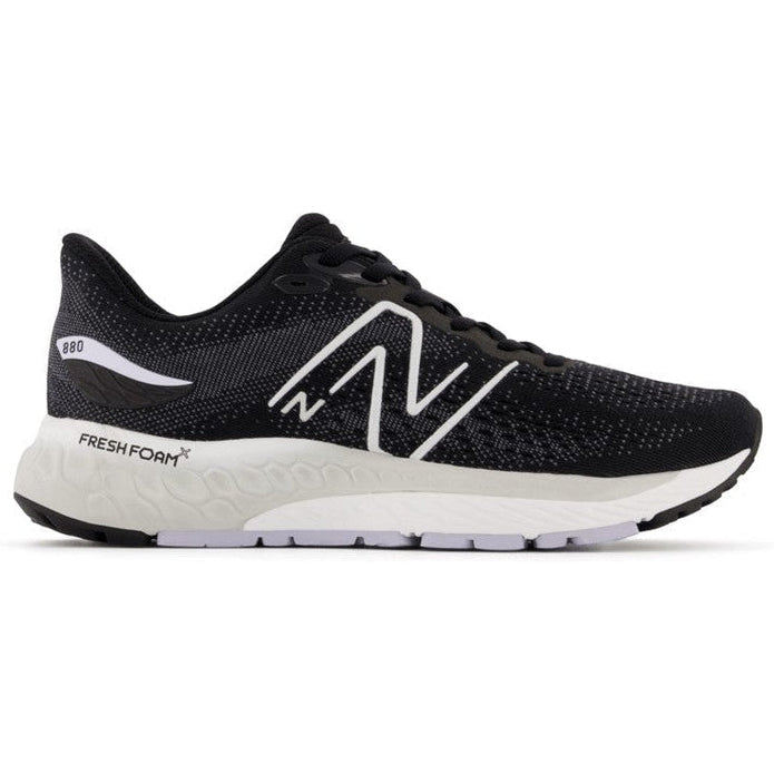 Women's New Balance Fresh Foam X 880v12, Black/Violet Haze, 6 D Wide
