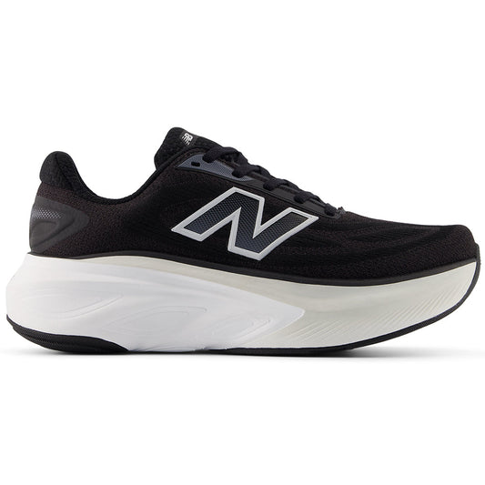 Women's New Balance Fresh Foam X More v6, Black/Grey Matter/Castlerock, 8.5 2E Extra Wide