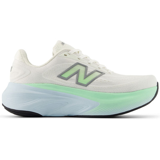 Women's New Balance Fresh Foam X More v6, Sea Salt/Lab Green/Frosted Glass, 7.5 B Medium