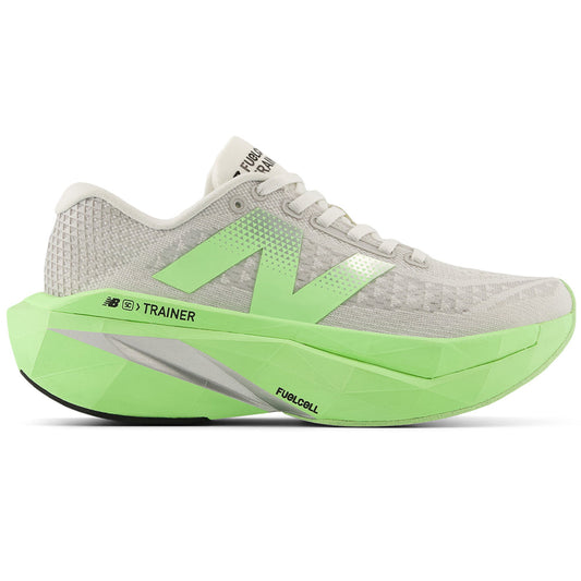 Women's New Balance FuelCell SuperComp Trainer v3, Mint Flash/Grey Matter/Reflection, 8.5 D Wide