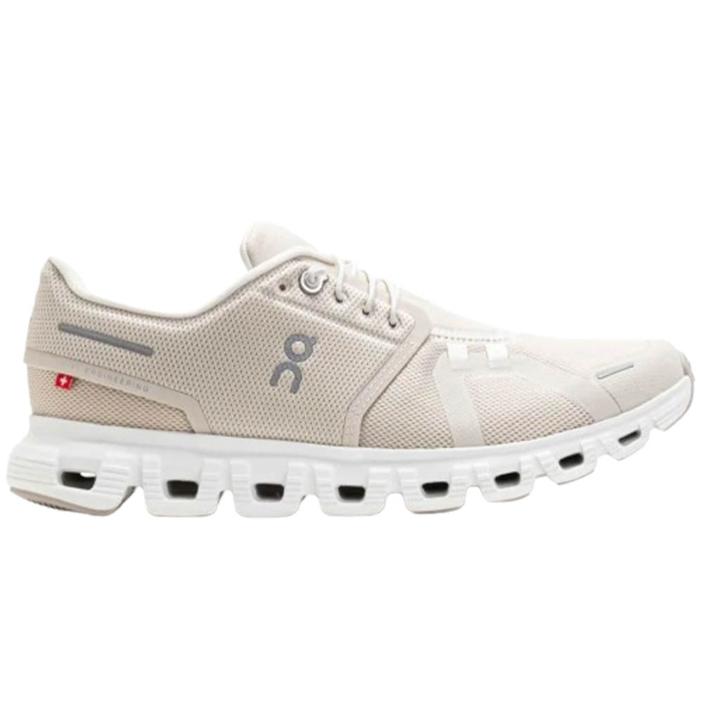 Women's On Cloud 6, Pearl/White, 8.5 B Medium