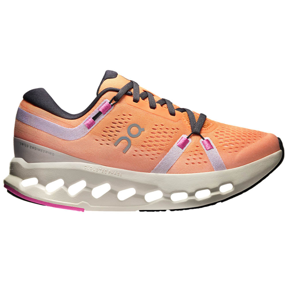Women's On Cloudsurfer 2, Tangerine/Ivory, 7.5 B Medium