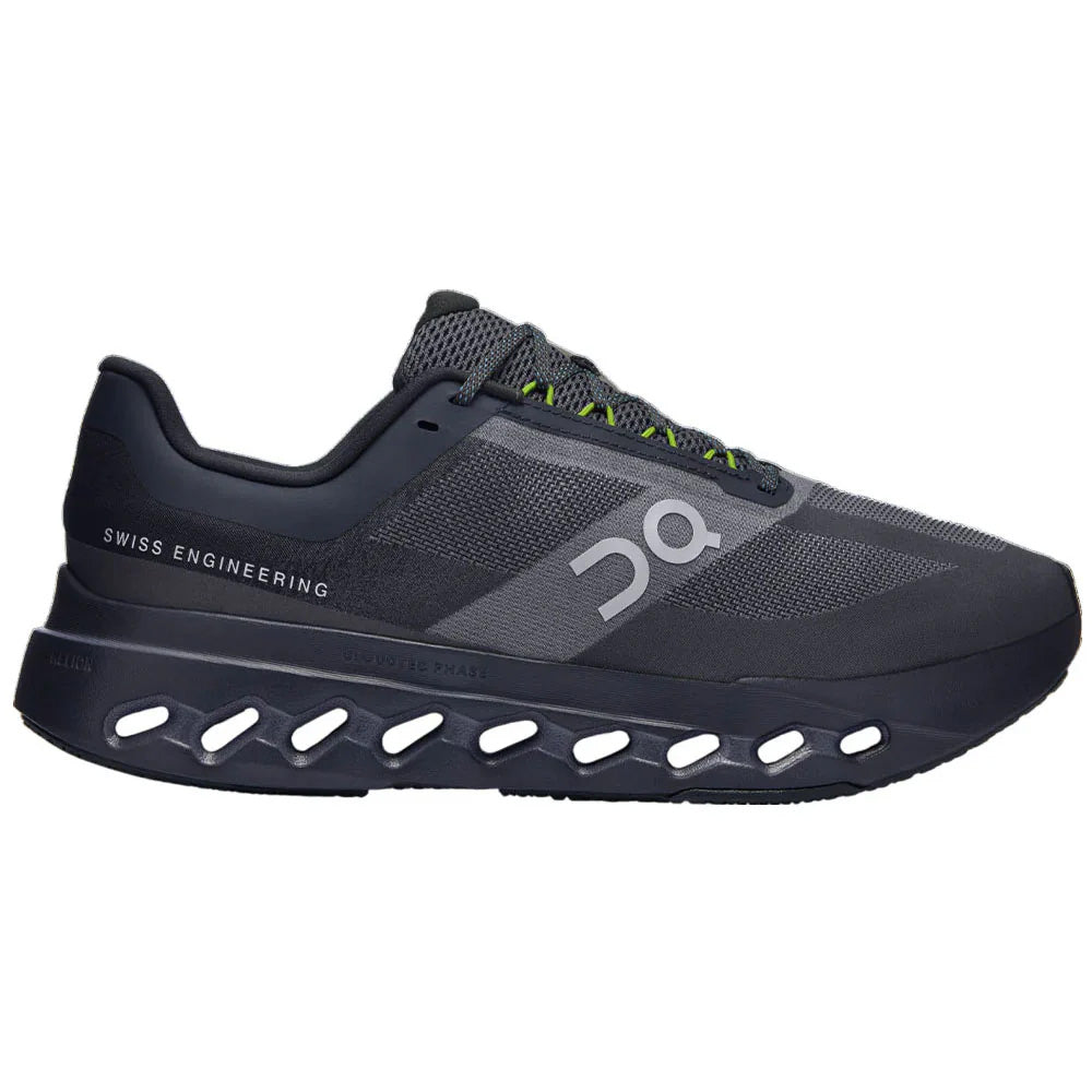 Womens On Cloudsurfer Next, Black/Iron, 10 B Medium