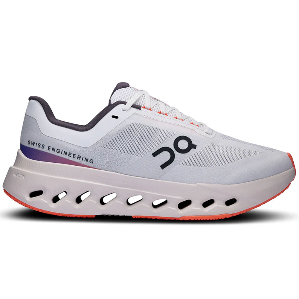 Women's On Cloudsurfer Next, White/Flame, 10 B Medium