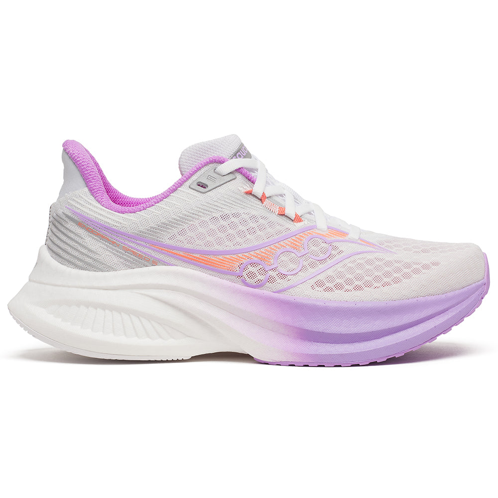 Women's Saucony Endorphin Speed 5, White/Crocus, 10.5 B Medium
