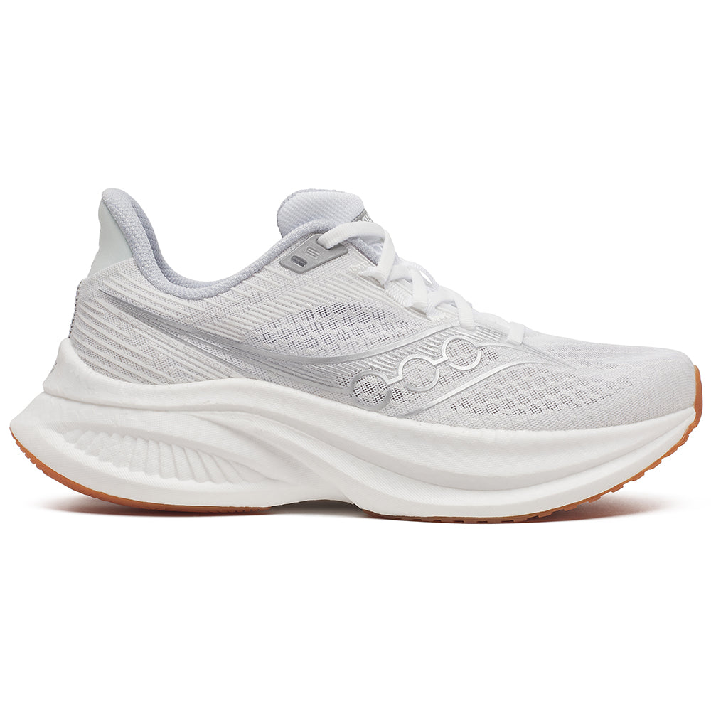 Women's Saucony Endorphin Speed 5, White/Gum, 7.5 B Medium