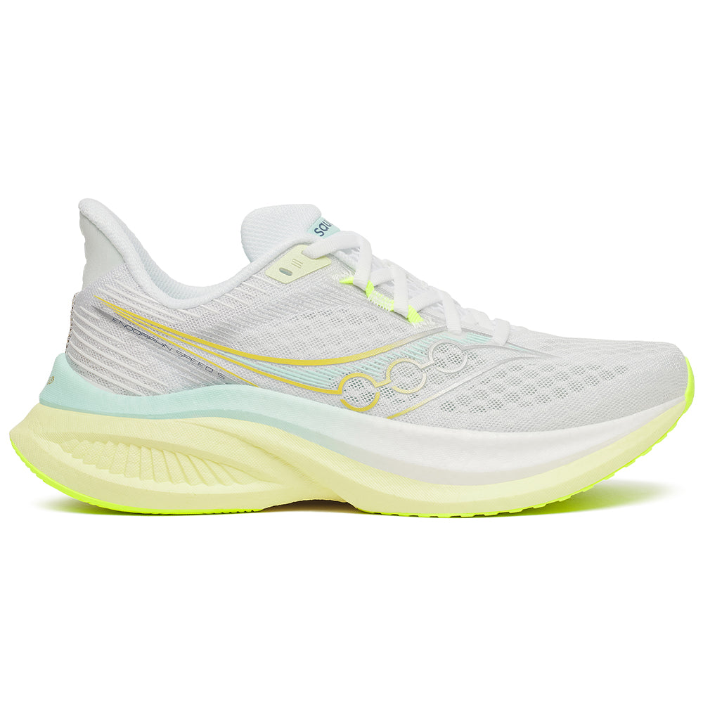 Women's Saucony Endorphin Speed 5, White/Tender, 8 B Medium