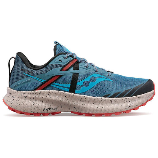 Womens Saucony Ride 15 TR, Mist/Ember, 7 B Medium