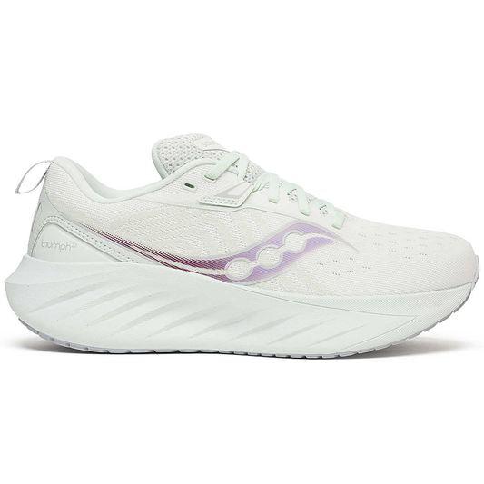 Womens Saucony Triumph 22, White/Foam, 9.5 D Wide