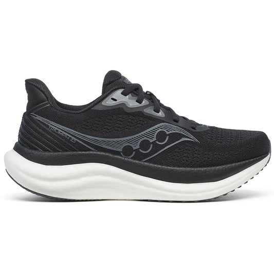 Womens Saucony Triumph 23, Black/White, 7.5 D Wide