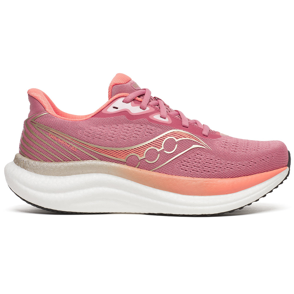 Women's Saucony Triumph 23, Mauve/Black, 8.5 B Medium