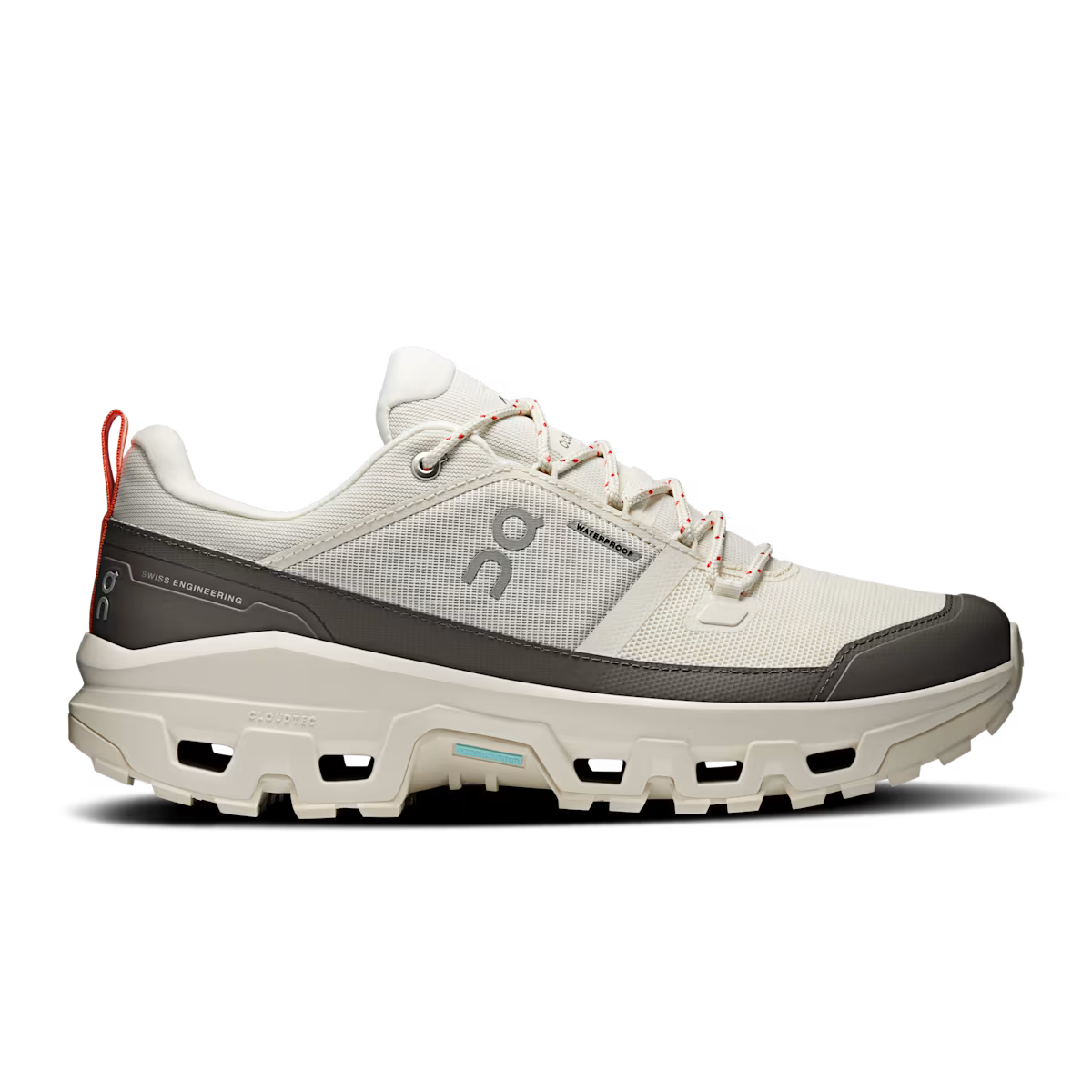 Men's On Cloudrock Low Waterproof, Ivory/Ivory, 11.5 D Medium