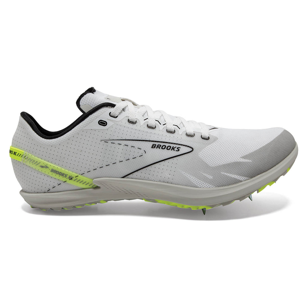 Womens Brooks Draft XC, White/Black/Nightlife, 6.5 B Medium