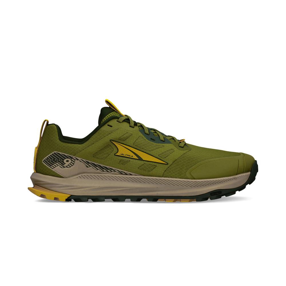 Men's Altra Lone Peak 9, Green, 11 D Medium