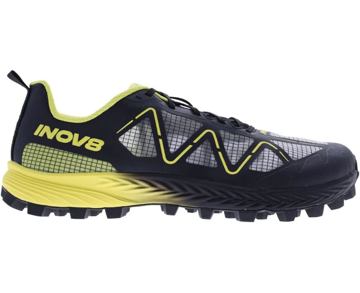 Men's Inov8 MudTalon Speed, Black/Yellow, 8.5 2E Wide