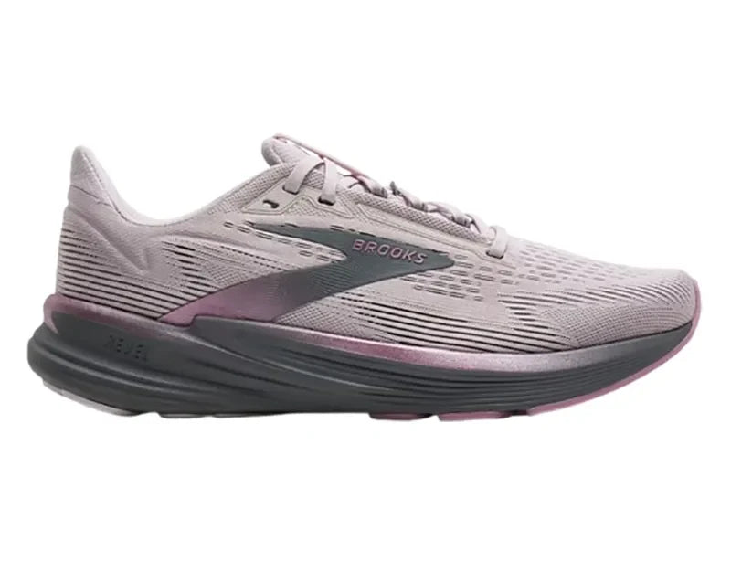 Womens Brooks Revel 8, Mauve/Ebony/Pink, 6.5 B Medium