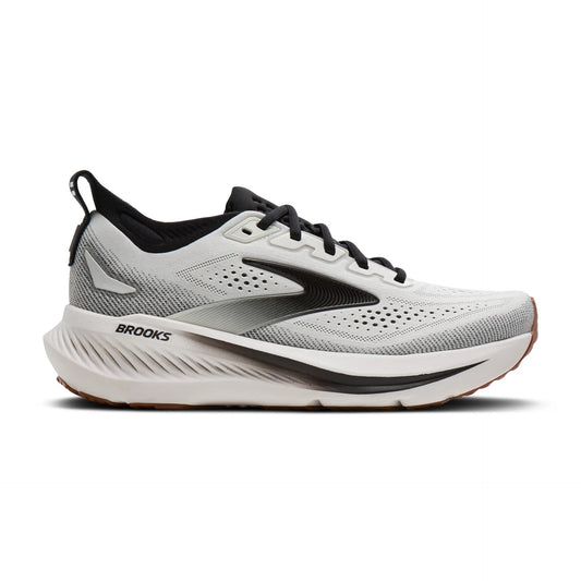 Men's Brooks Glycerin 23, White/Black/Gum, 14 2E Wide