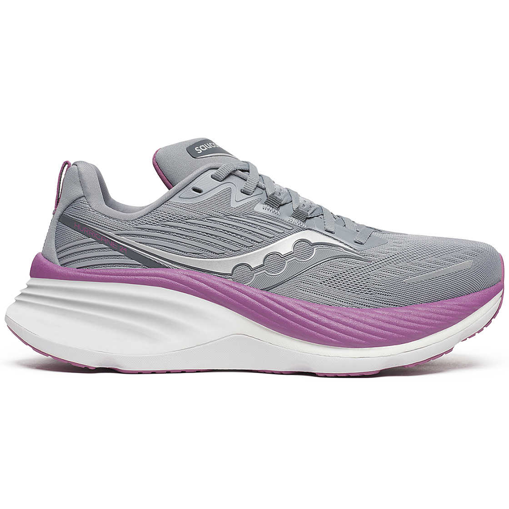 Womens Saucony Hurricane 24, Flint/Viola, 11 B Medium