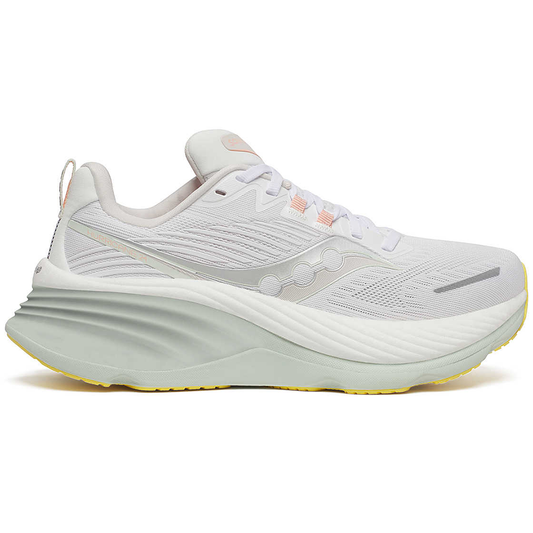 Womens Saucony Hurricane 24, White/Foam, 9 B Medium