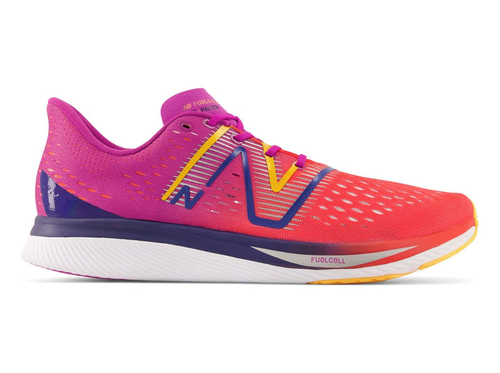 Womens New Balance FuelCell SuperComp Pacer v1, Electric Red/Magenta Pop, 8 D Wide