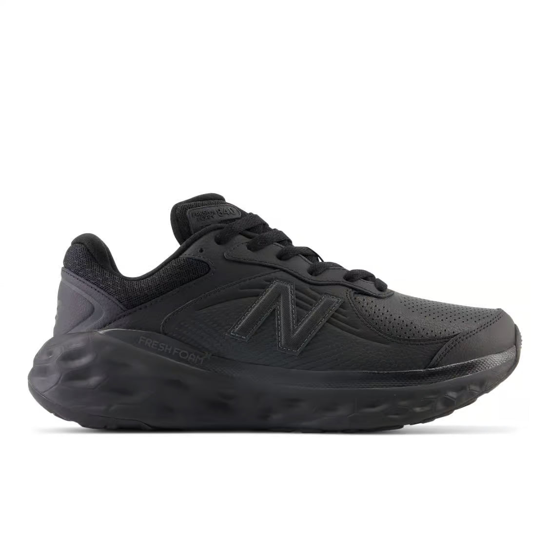 Men's New Balance Fresh Foam X 840F Slip Resistant, Black/Black/Blacktop, 11 D Medium