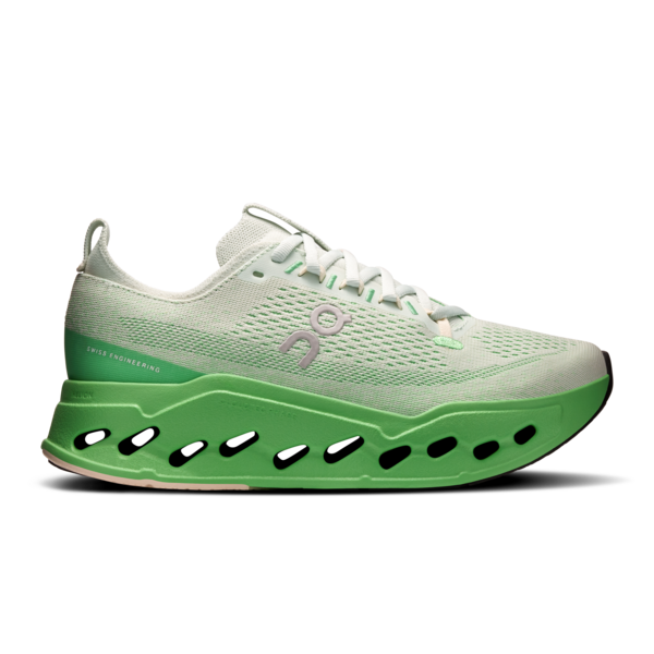 Women's On Cloudsurfer Max, Mineral/Honeydew, 9.5 B Medium