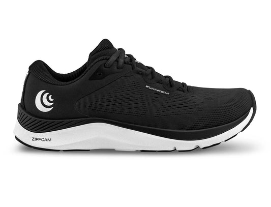 Women's Topo Athletic Fli-Lyte 4, Black/White, 7.5 B Medium