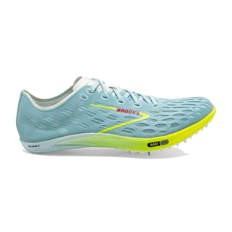 Womens Brooks ELMN8 7, Blue Glow/Nightlife/Red, 10 B Medium
