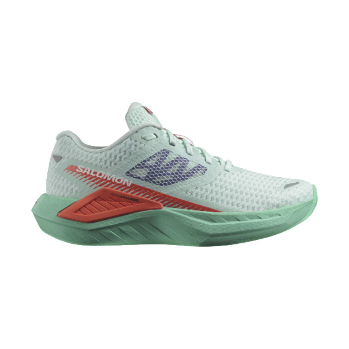 Mens Salomon Aero Blaze 2, Deep Lake/Cherry Tomato/Electric Green, 10.5 D Medium